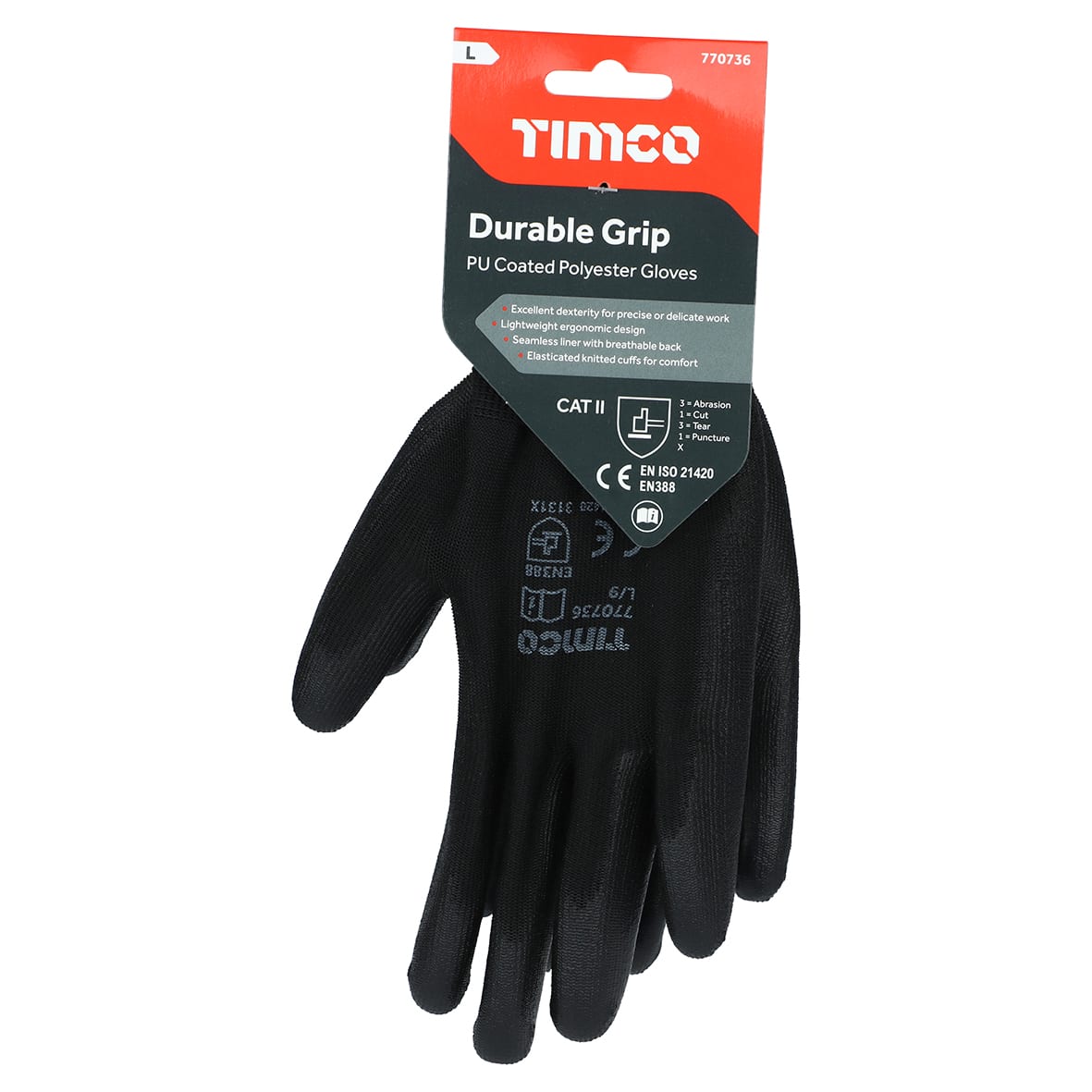 Durable Grip Glove - Large - view 3