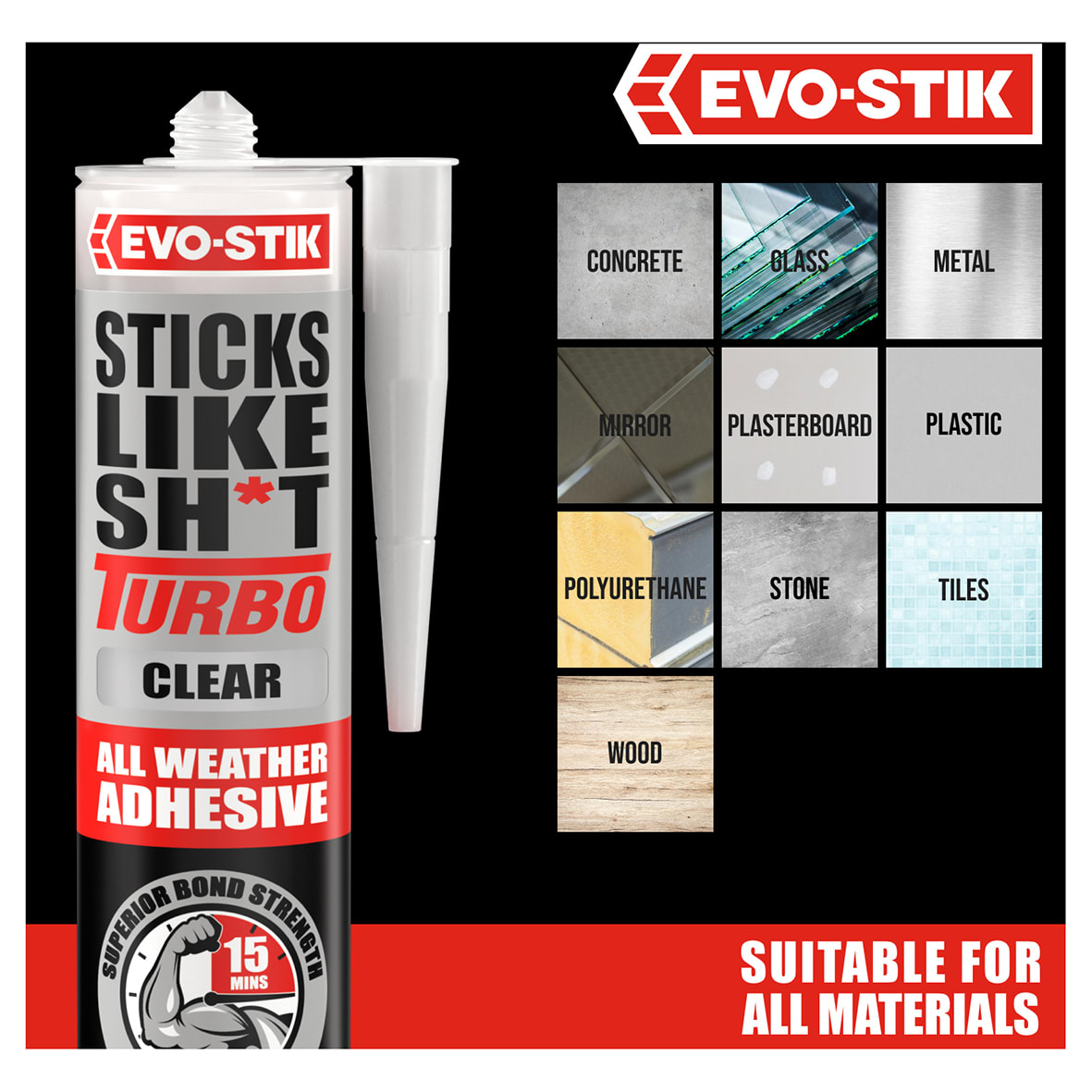 Sticks Like Sh*t Turbo - Solvent Free - 290ml - Clear - view 4