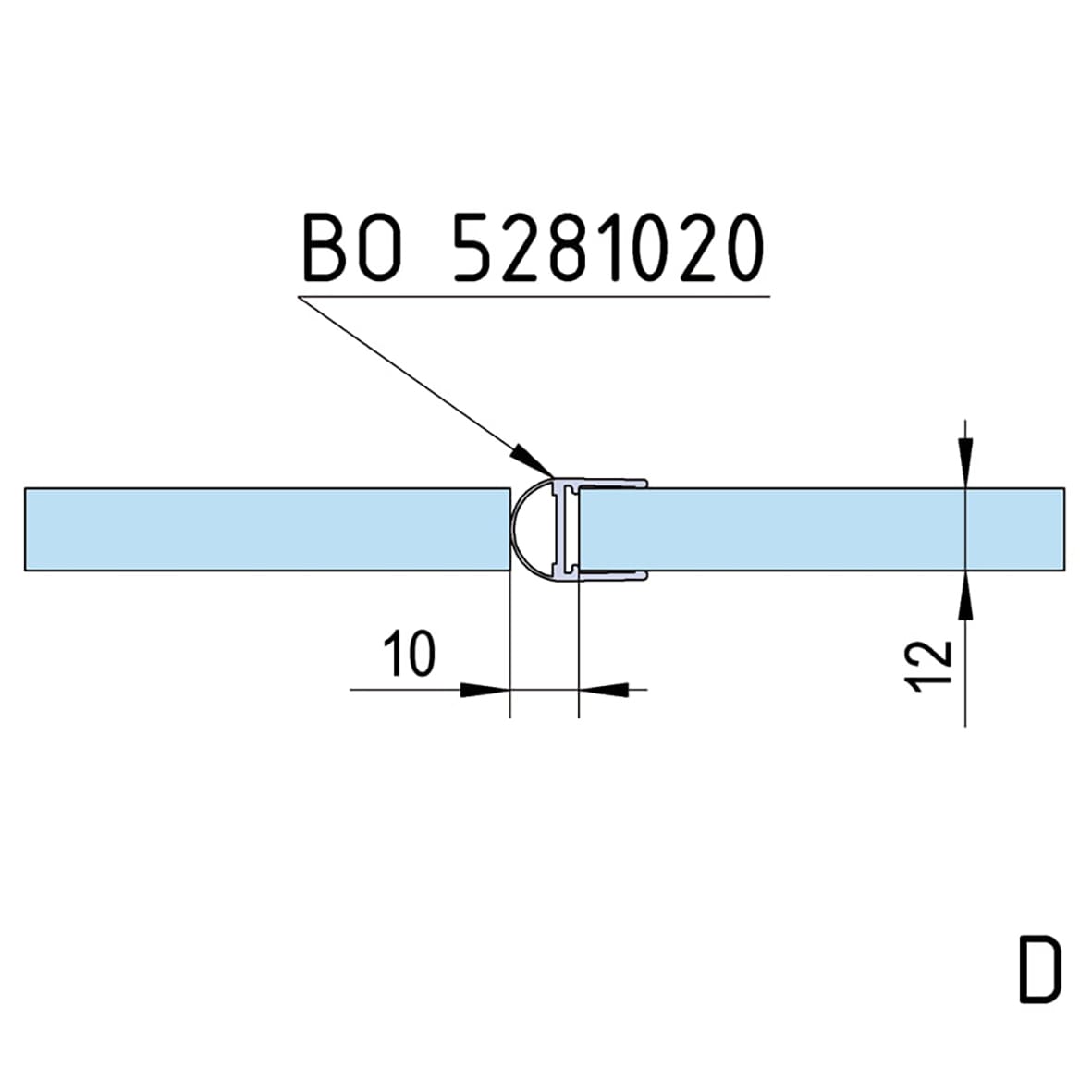 Bilbao Basic Glass to Glass Shower Hinge - 180° - 8-12mm Glass - Polished Chrome - view 6