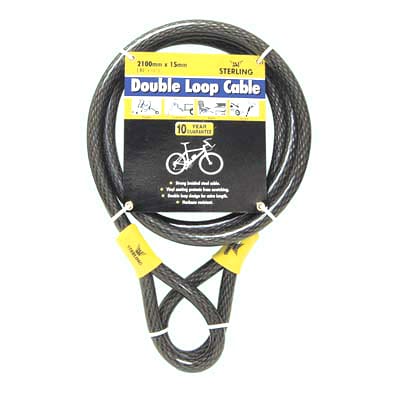 Double Loop Cable - 12 x 1200mm - Black - view 2