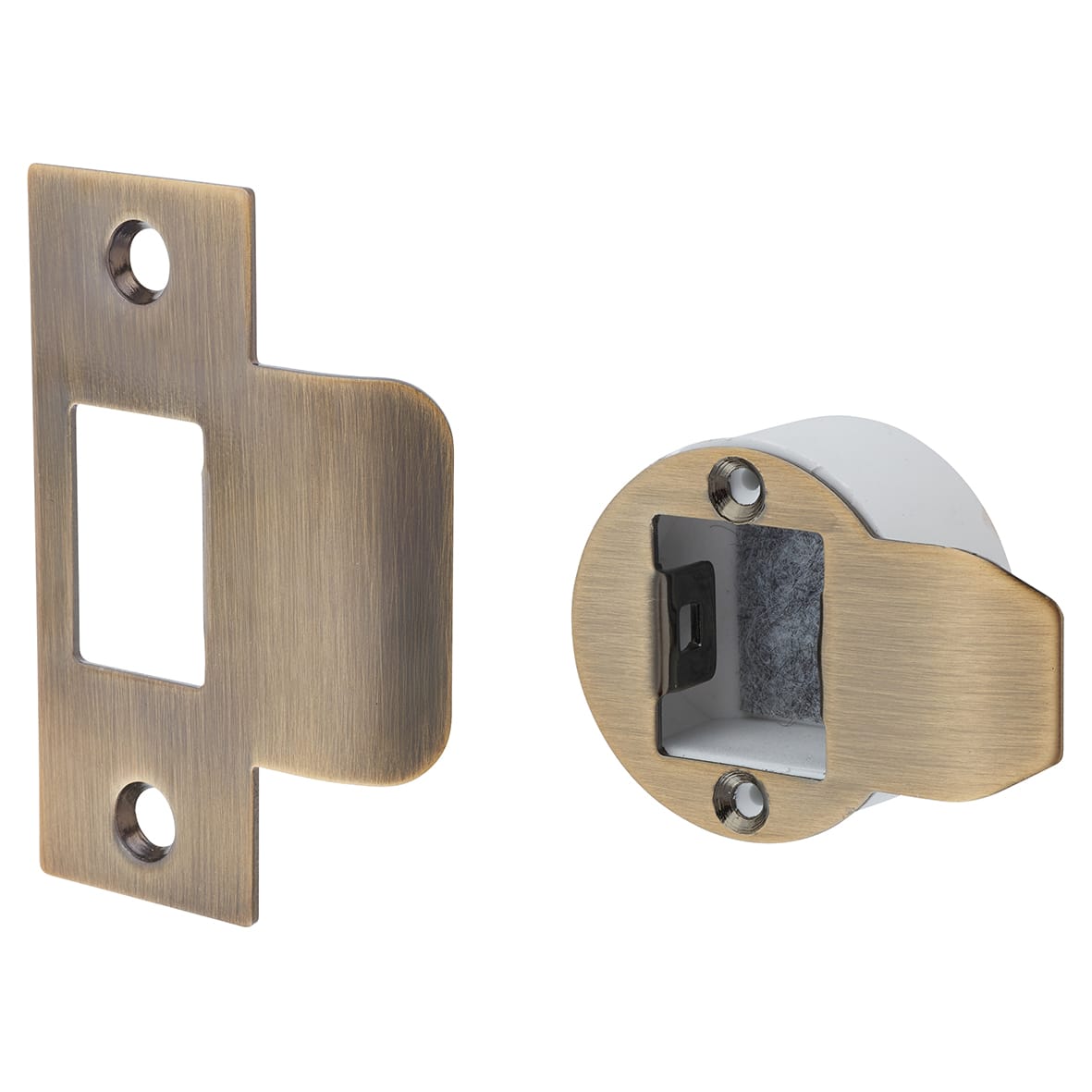 Quick Latch Privacy Tubular Latch - 71mm Case - 57mm Backset - Antique Brass - view 3