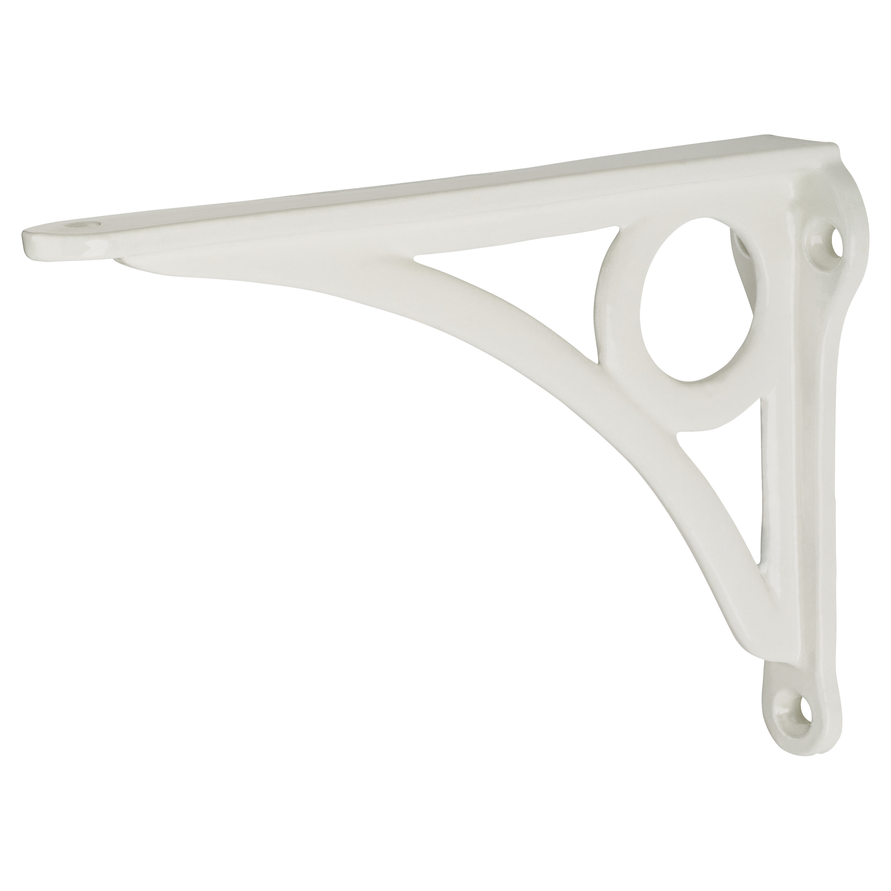 Circle Shelf Bracket - 145 x 105mm - White - view 2