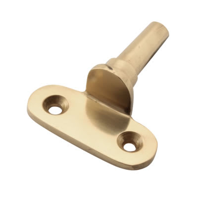Cranked Casement Window Pin for Flush Joinery - Polished Brass - view 2