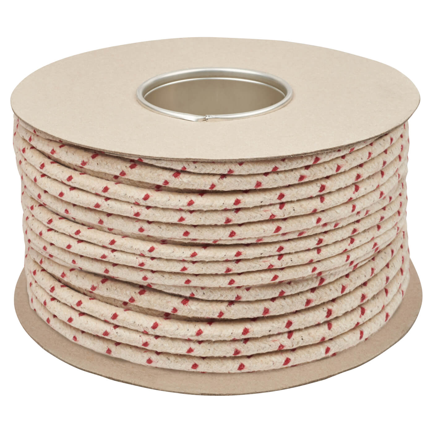 No.5 Red Spot Waxed Cotton Sash Window Cord - 8mm Diameter - 100m Coil - view 2