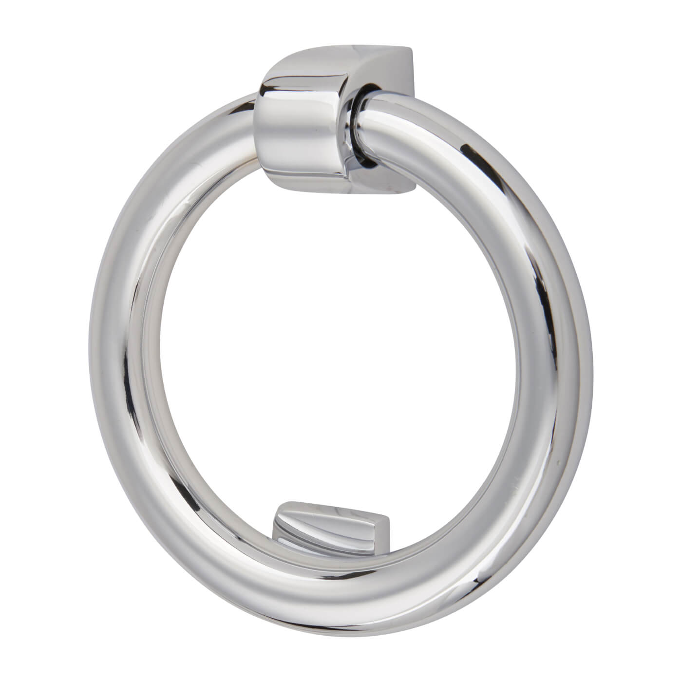 Marcus Ring Door Knocker - Polished Chrome - 107 x 77mm - view 2