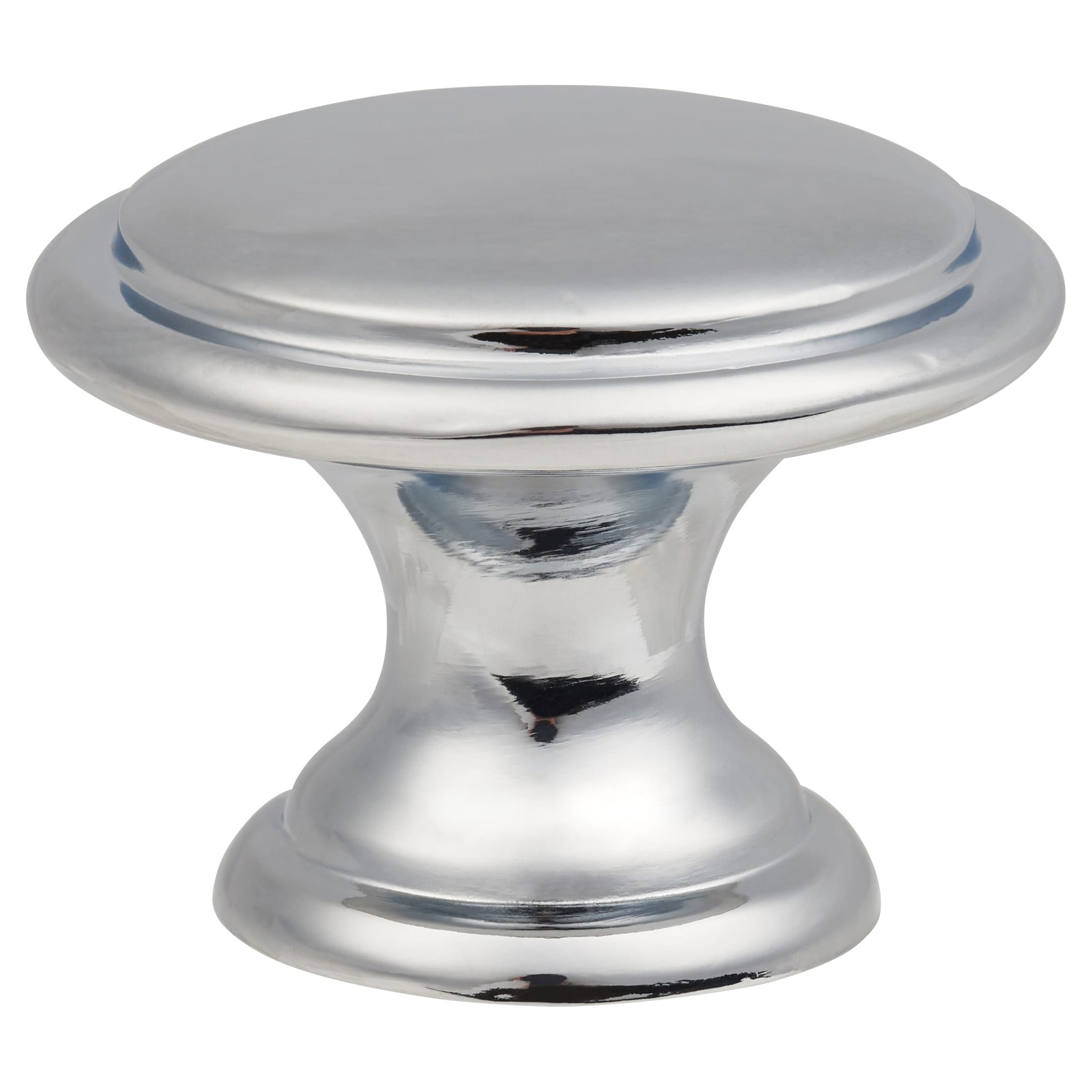 Rim Round Cabinet Knob - 30mm Diameter - Polished Chrome - view 3