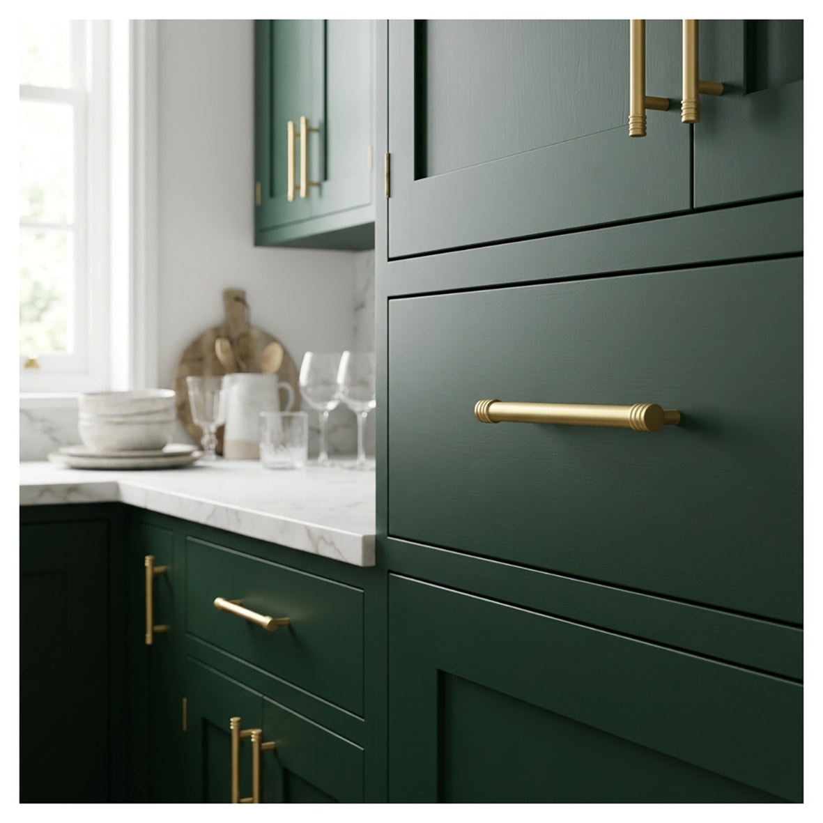 Hoxton Sturt 15mm T-Bar Cabinet Pull Handle - 224mm Centres - Satin Brass - view 3