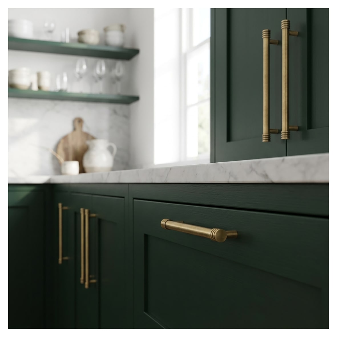 Hoxton Sturt 15mm T-Bar Cabinet Pull Handle - 224mm Centres - Satin Brass - view 4