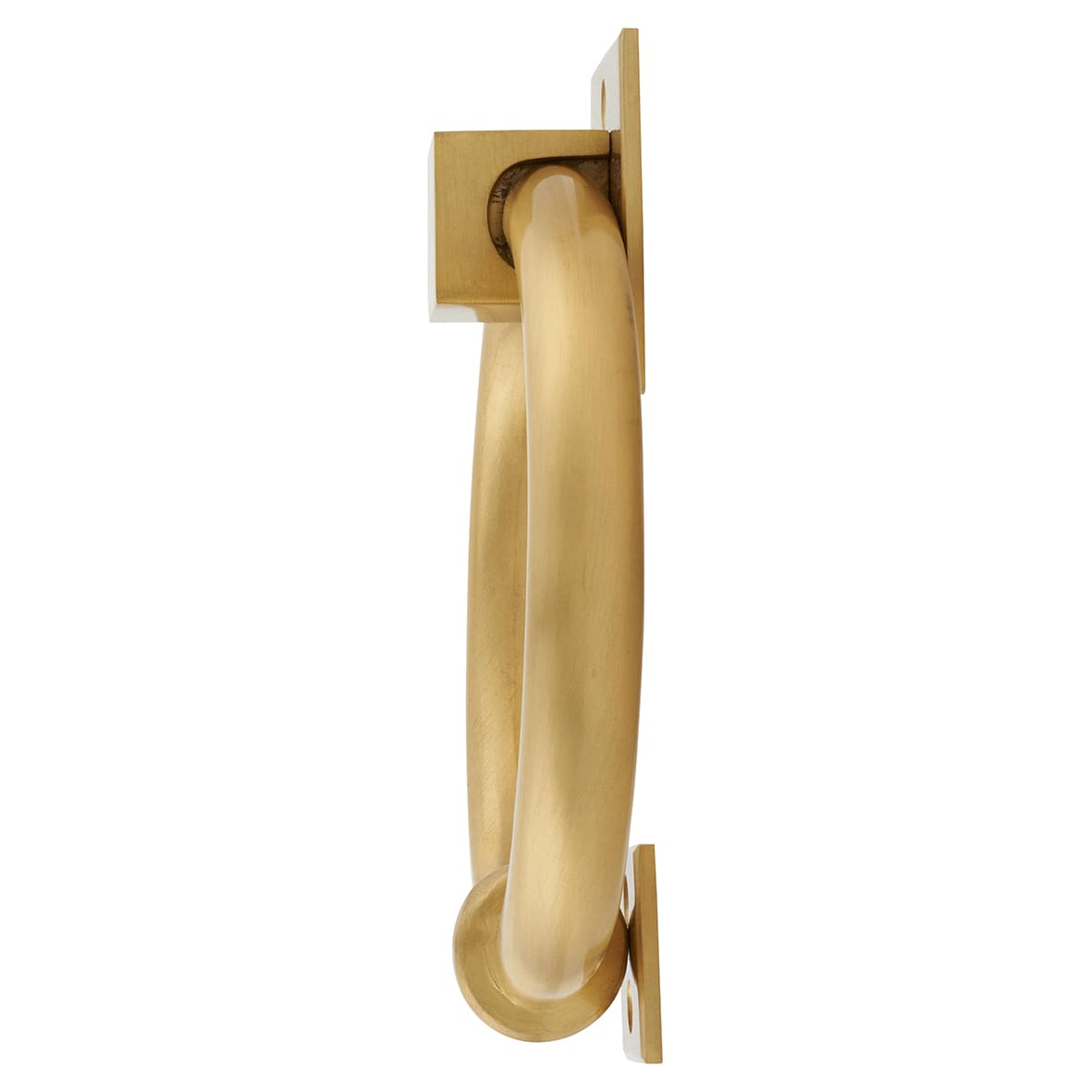 Ring Door Knocker - Satin Brass - 140 x 120mm - view 2