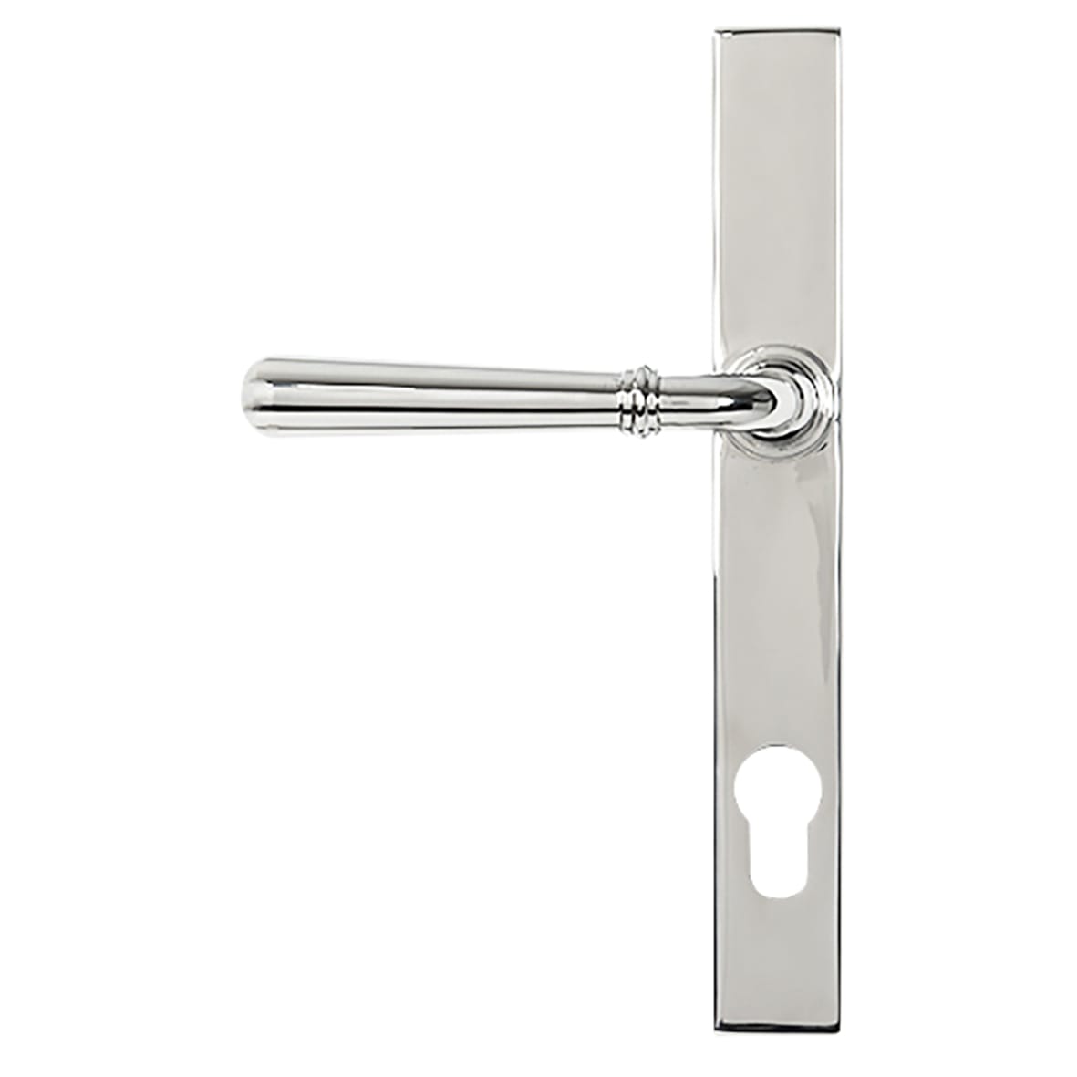 Newbury Polished Stainless Steel uPVC Slimline Multipoint Door Handles - 92mm c/c - view 2