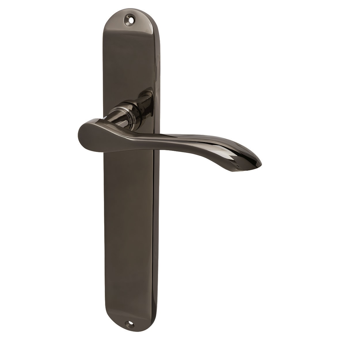 Black Nickel Latch Door Handles Kit - Altea Range - view 2