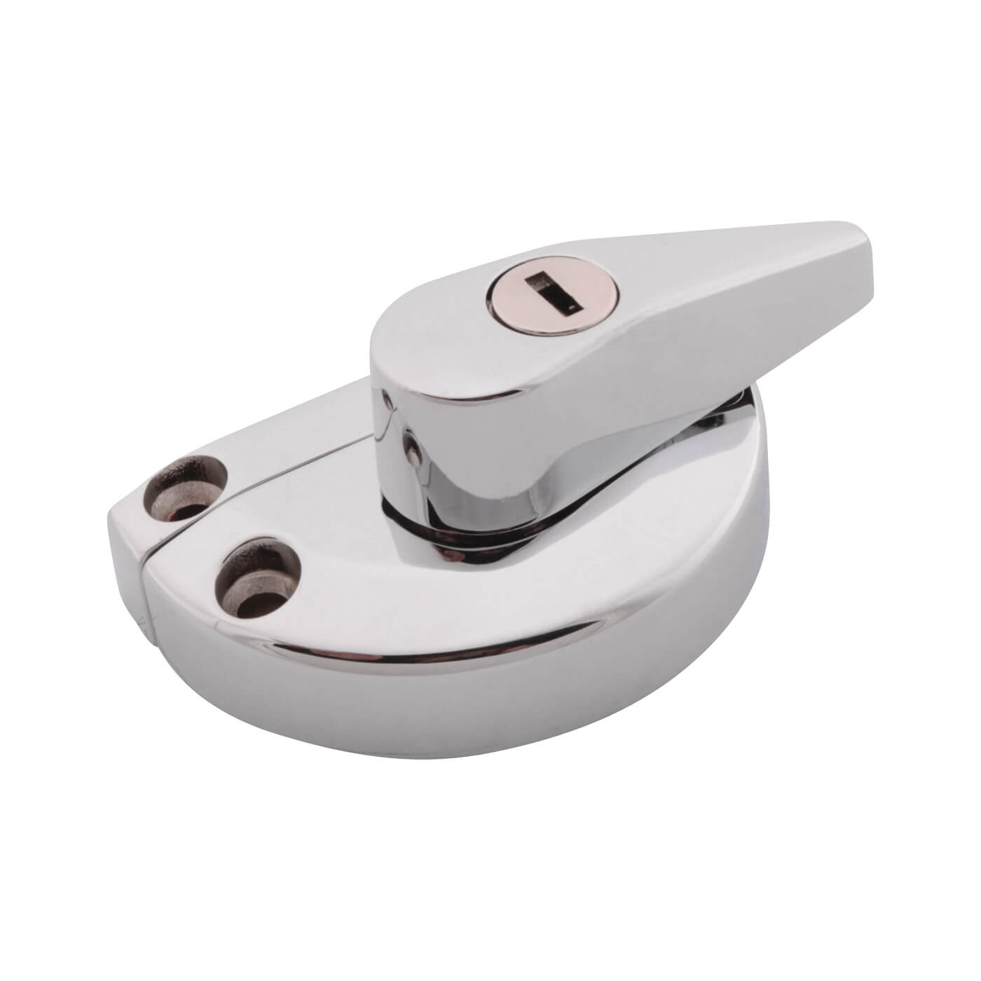 uPVC/Timber 10mm Narrow Back Keep Locking Fitch Sash Window Fastener - 65 x 10mm - Chrome - view 2