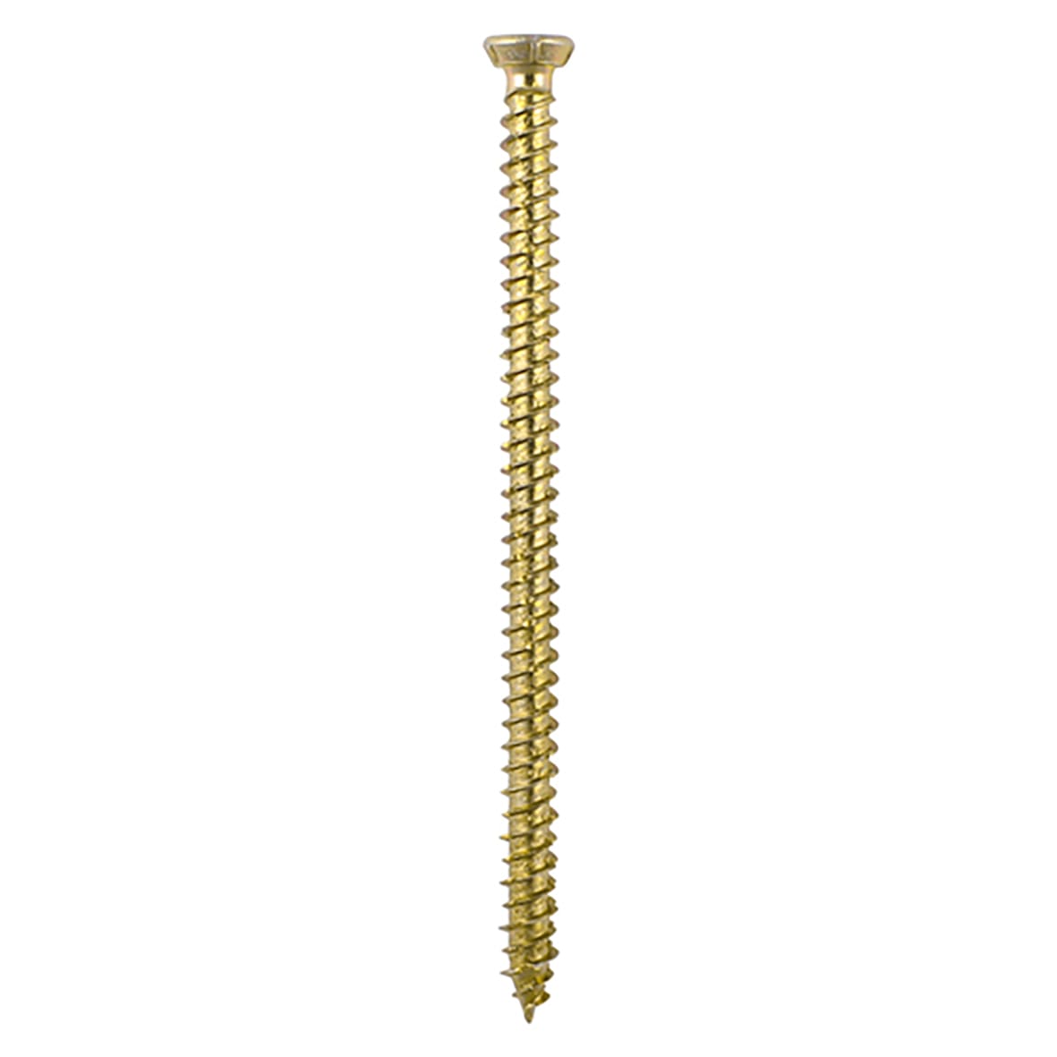 Concrete Screw - Countersunk - Yellow Passivated - 7.5 x 150mm - Pack of 100 - view 2