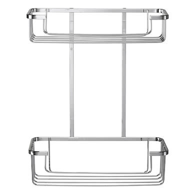Wirework Shower Cosmetic Basket - Two Tier - 315 x 250 x 125mm - Mild Steel - view 2