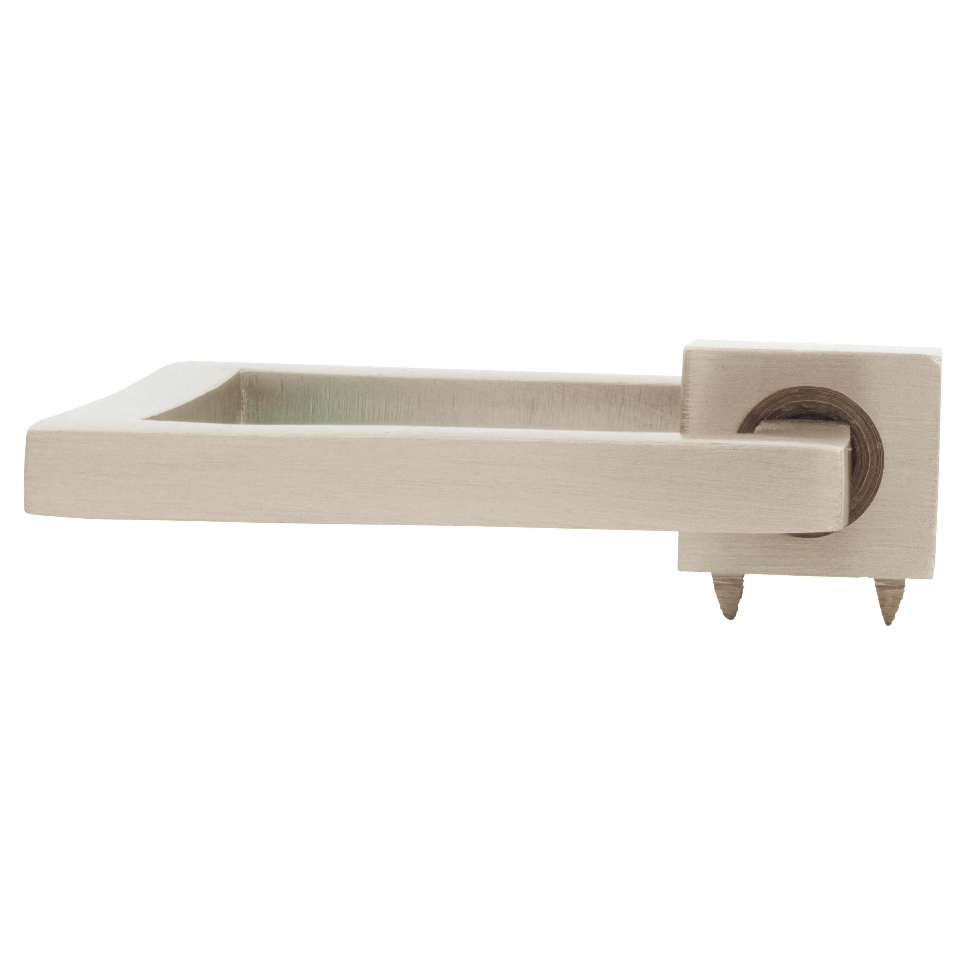 Marcus Square Ring Cabinet Drop Handle - 50 x 55mm - Satin Nickel - view 2