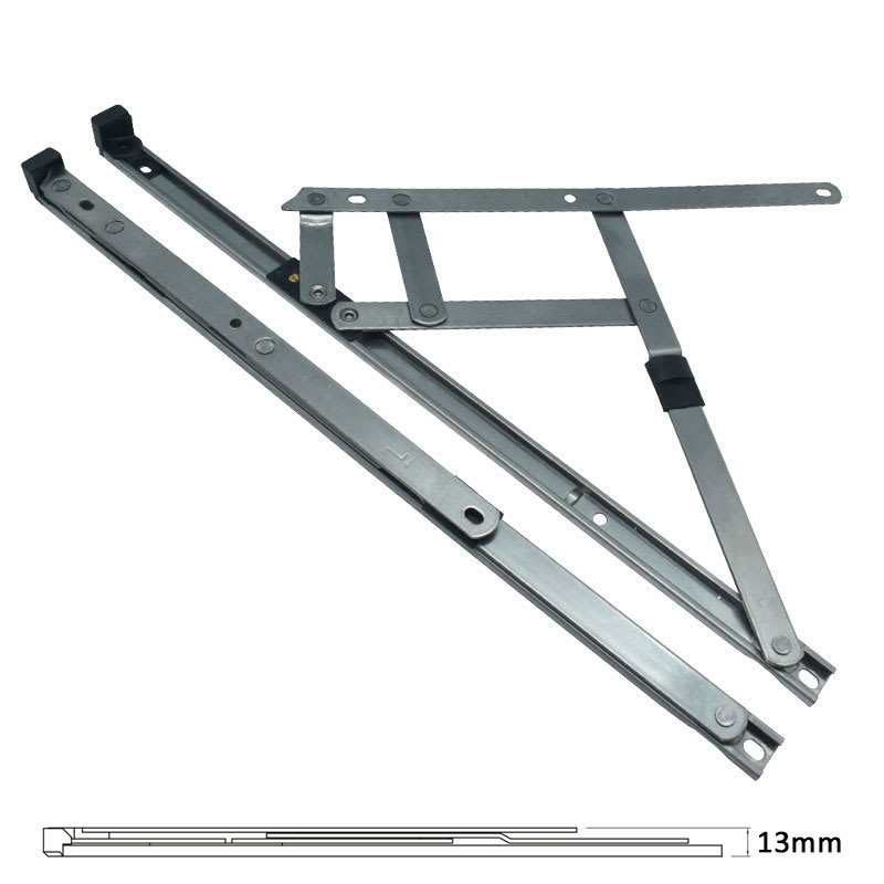 uPVC/Timber Standard Window Friction Stay Hinge - 13mm Stack - 16"/400mm - Side Hung - Pair - view 2