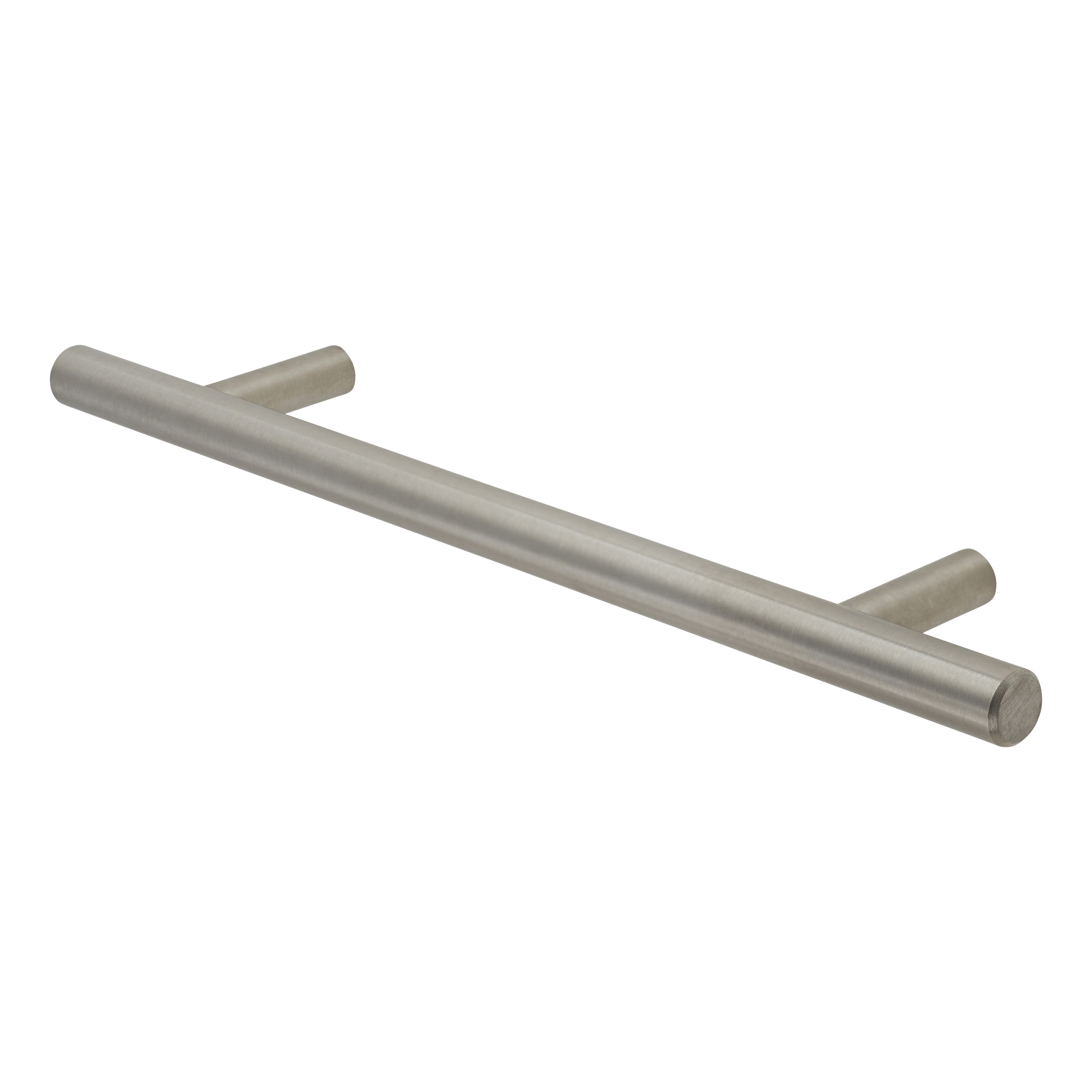 10mm T-Bar Cabinet Pull Handle - 128mm Centres - Satin Stainless Steel - view 4