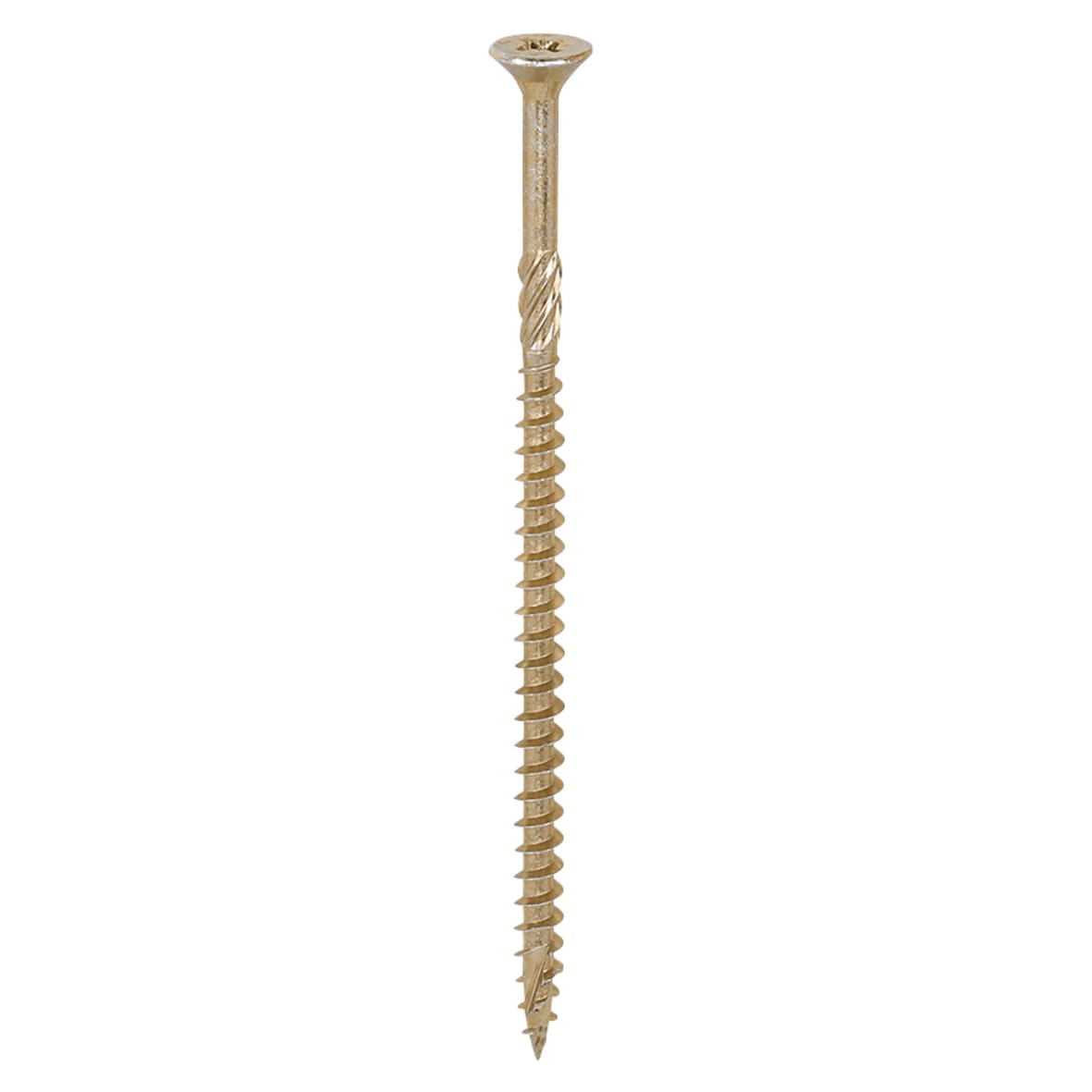 C2 Strong-Fix Pozi Double Countersunk Wood Screws - 5.0 x 100mm - Yellow Zinc - Pack of 100 - view 2