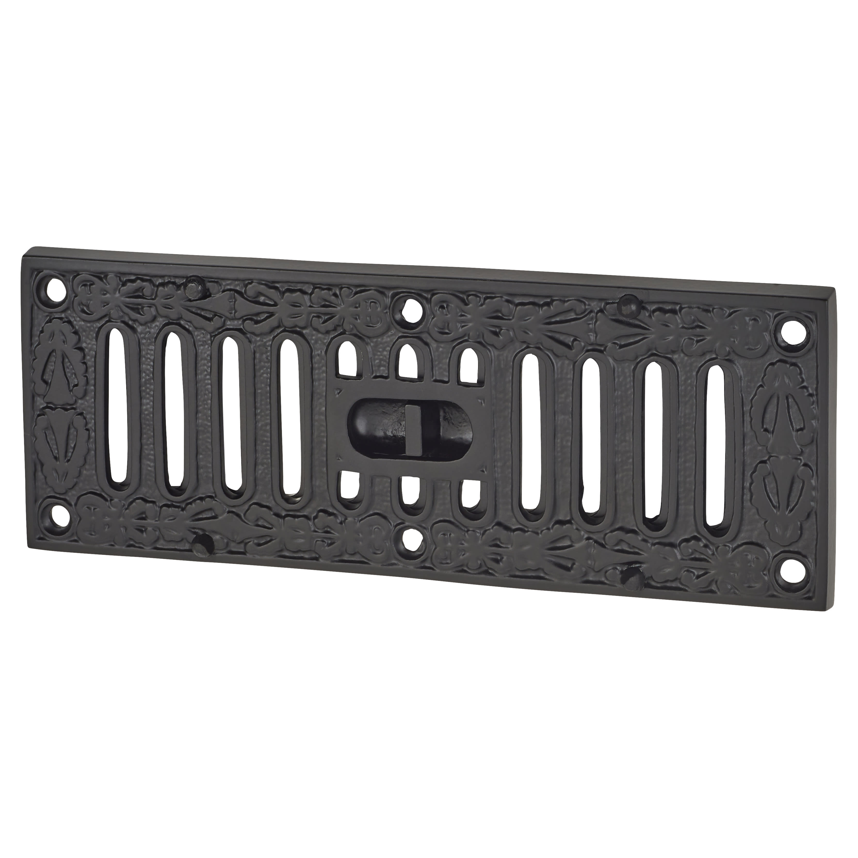 Decorative Hit & Miss Vent - 225 x 82mm - Antique Black - view 2