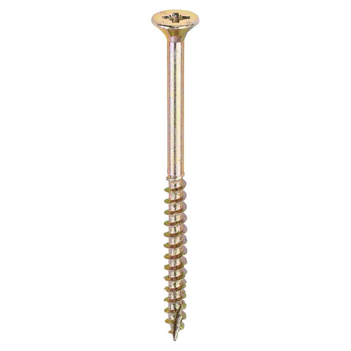 Velocity Pozi Countersunk Wood Screws - 5.0 x 75mm - Yellow Zinc - Pack of 200 - view 2
