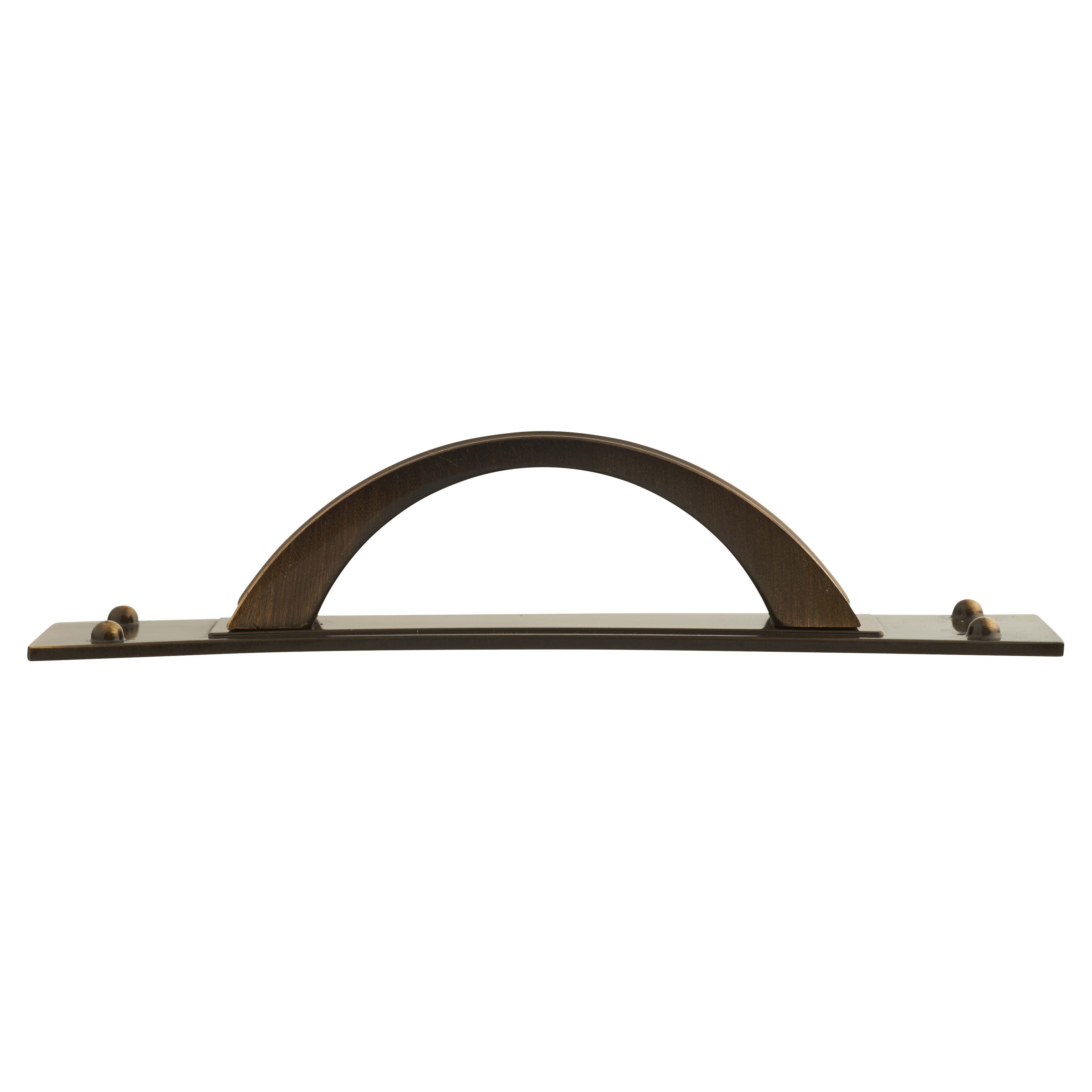 Titan Georgian Cabinet Pull Handle on Backplate - 64mm Centres - Antique Brass - view 3