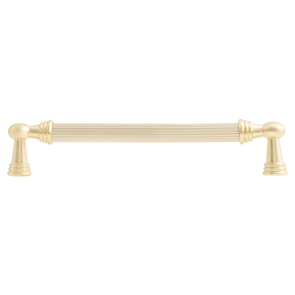 Whitby Lines 10mm T-Bar Cabinet Pull Handle - 160mm Centres - Satin Brass - view 2