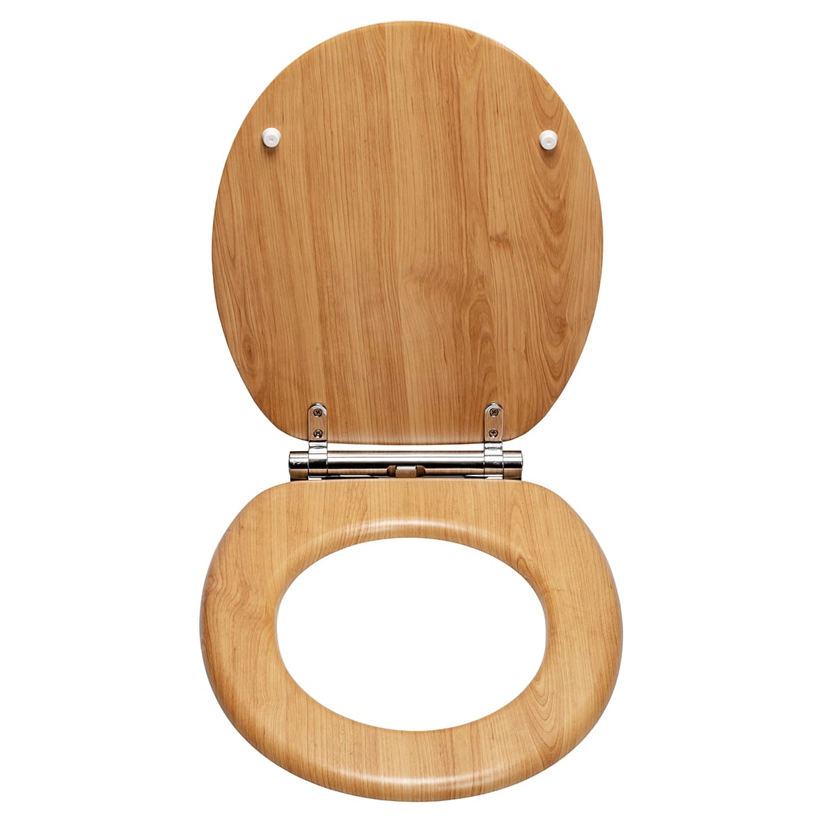 Hartley Flexi-Fix Soft Close Wooden Toilet Seat - Light Oak - view 2
