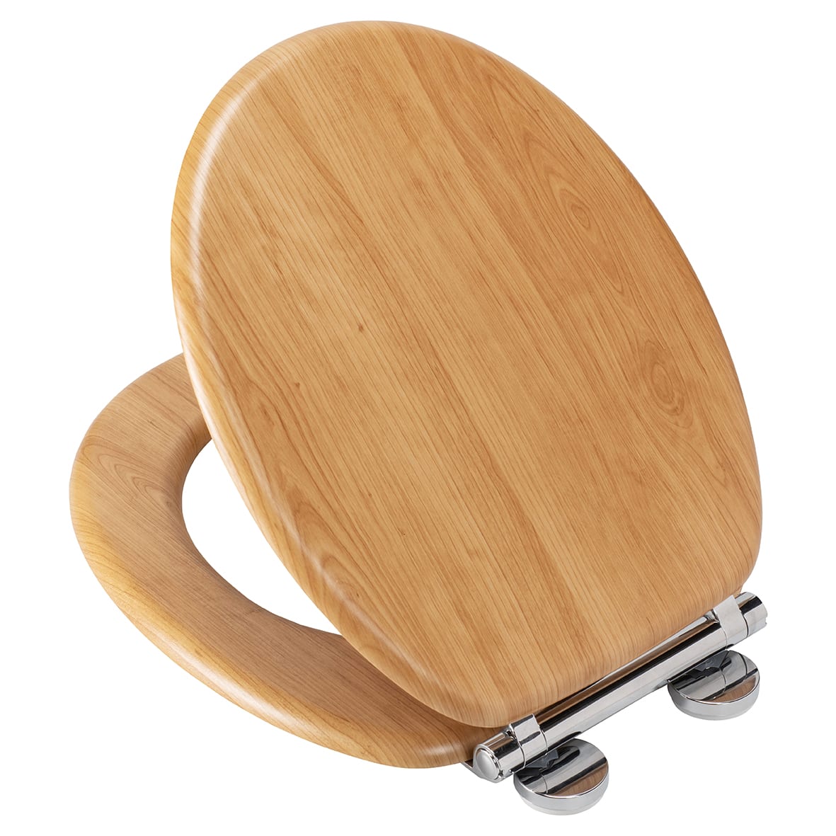 Hartley Flexi-Fix Soft Close Wooden Toilet Seat - Light Oak - view 3