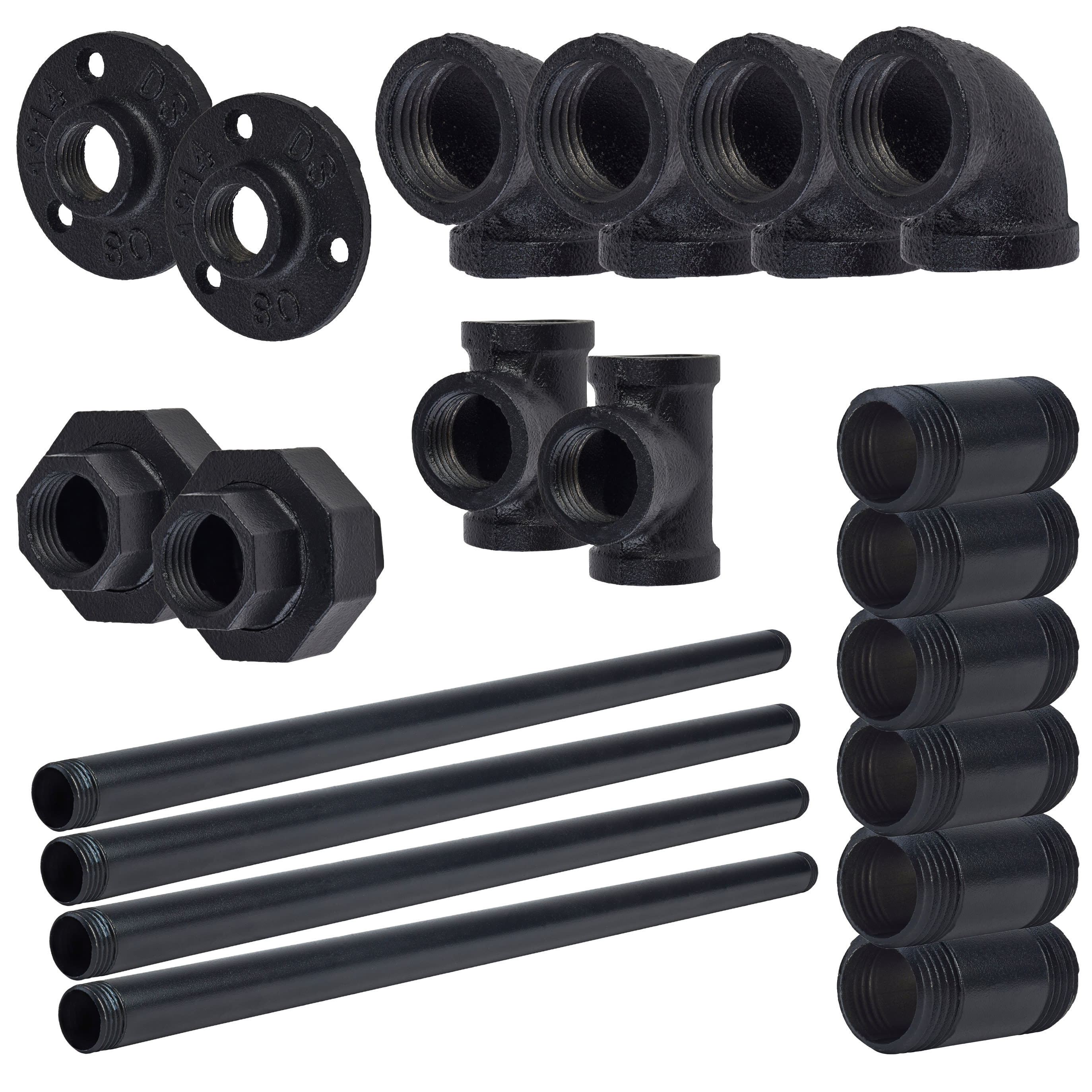 3/4" Pipe Shoe Rack - Black - view 3