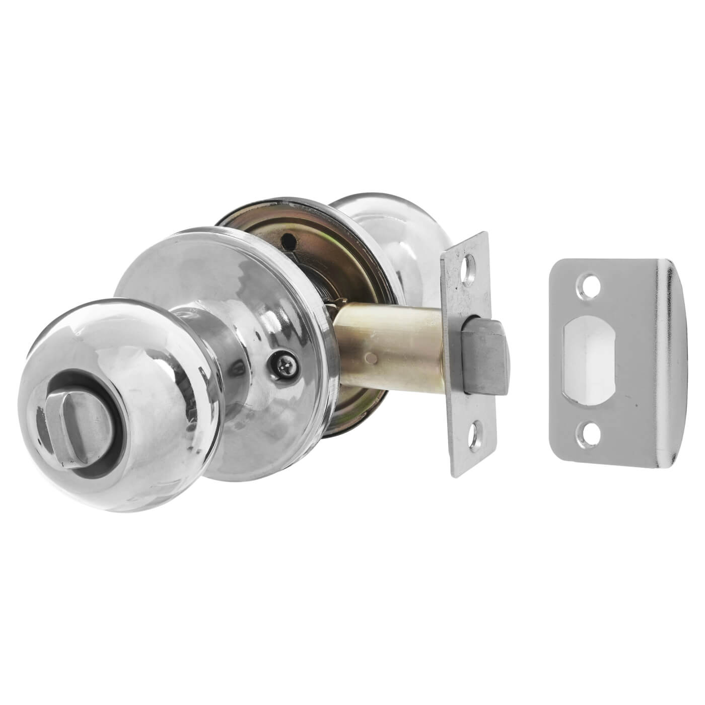 Polished Chrome Bala Hotel Entrance Mortice Door Knobset - 65mm Rose Diameter - view 3