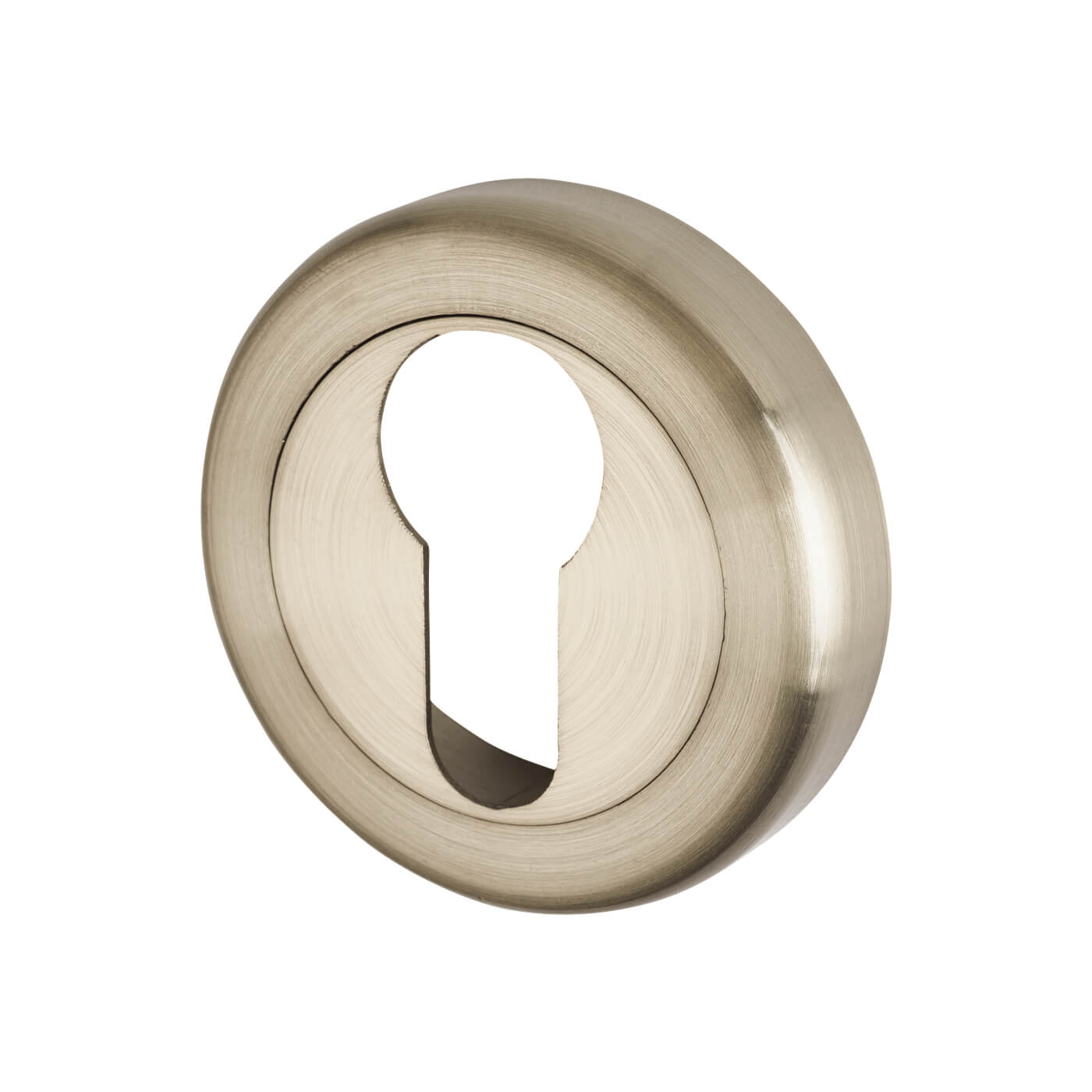 Escutcheon - 50mm Diameter - Euro - Satin Nickel - view 2