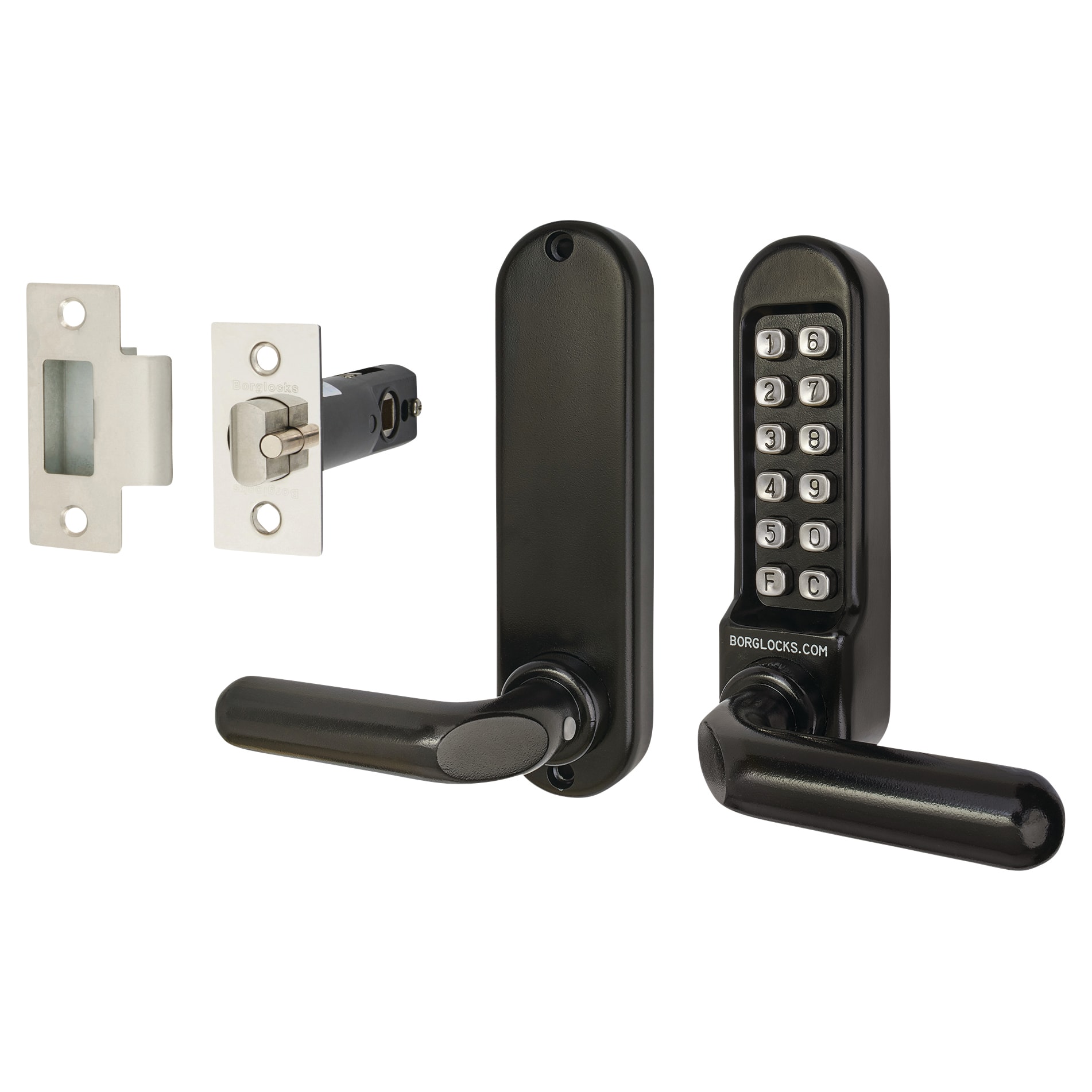 Borg BL5201 External Marine Grade Push Button Code Lock - Black - view 2