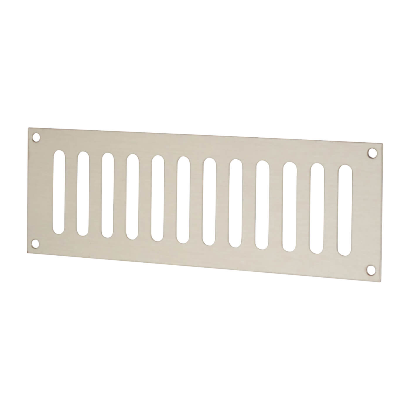 Plain Slotted Vent - 229 x 76mm - 4085mm² Free Air Flow - Satin Stainless Steel - view 2