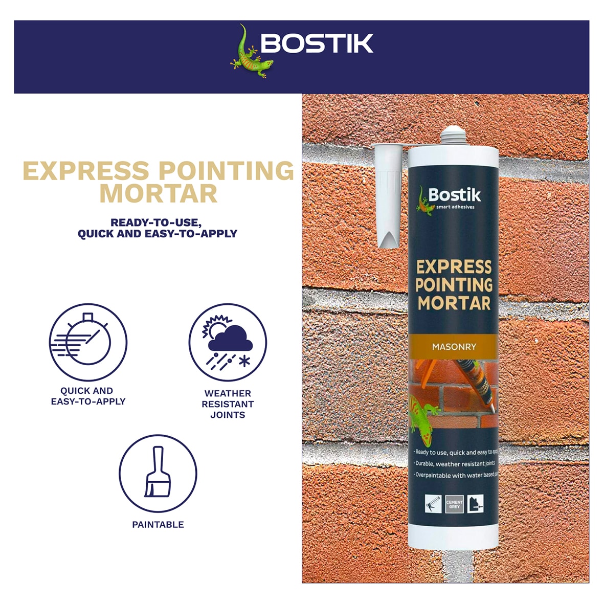 Express Pointing Mortar - 310ml - Cement Grey - view 4
