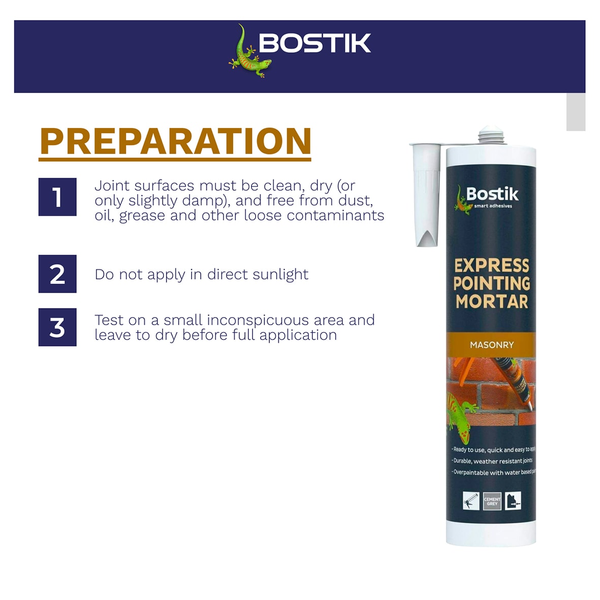 Express Pointing Mortar - 310ml - Cement Grey - view 5