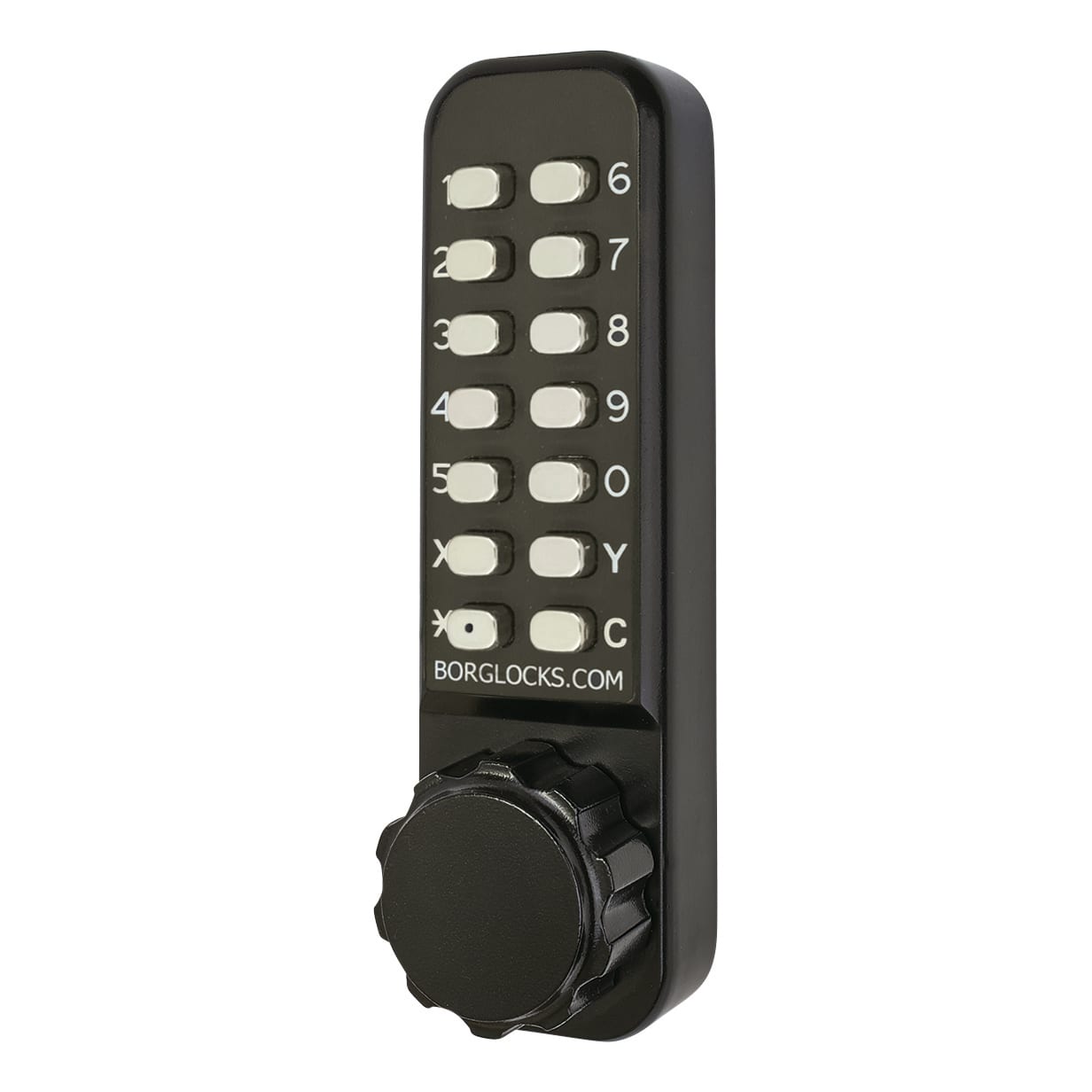 Borg BL2601 Marine Grade Easicode Pro Push Button Code Lock and Latch with Intumescent - Black - view 2
