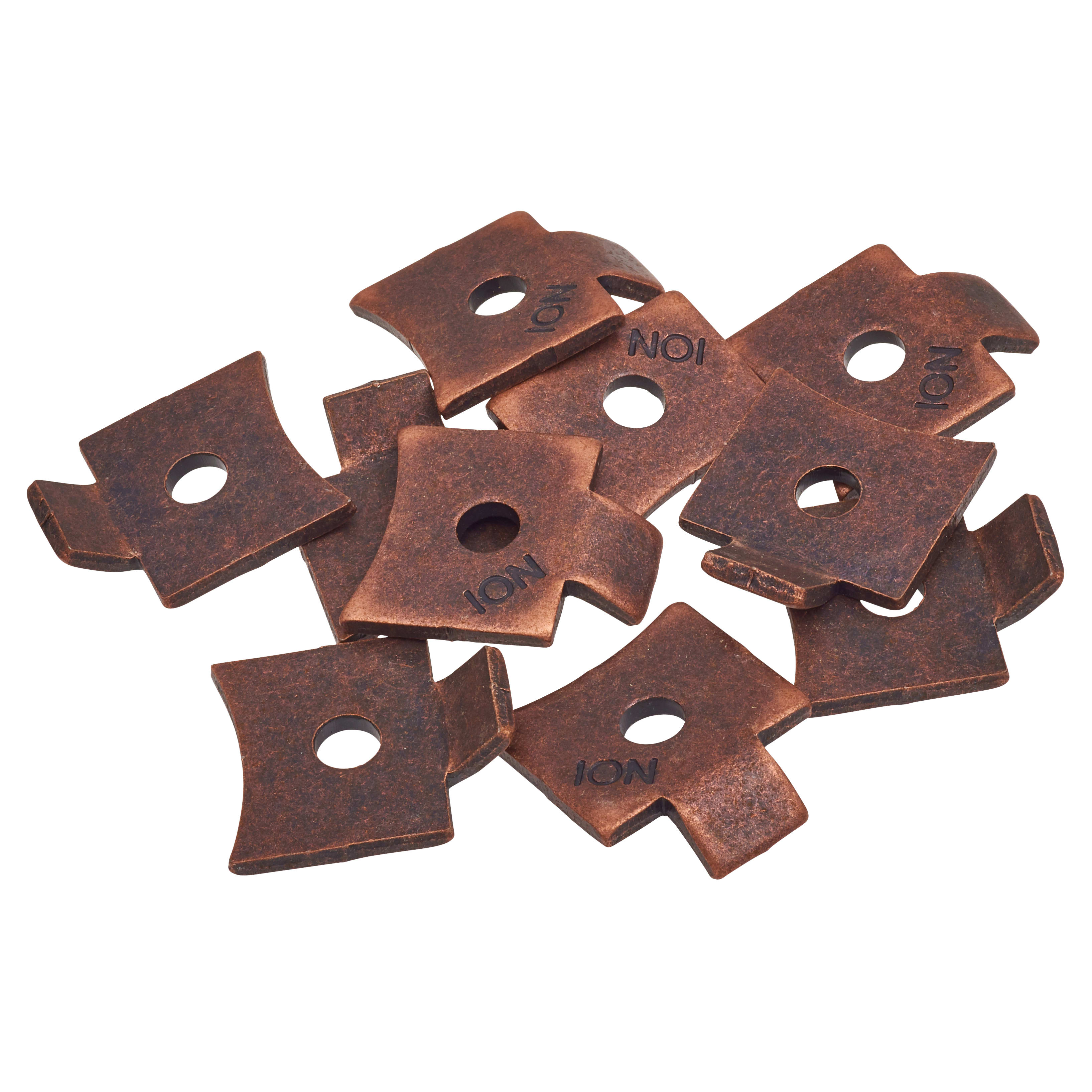 Standard Flat Bookcase Clip - Bronze Plated - Pack of 10 - view 3