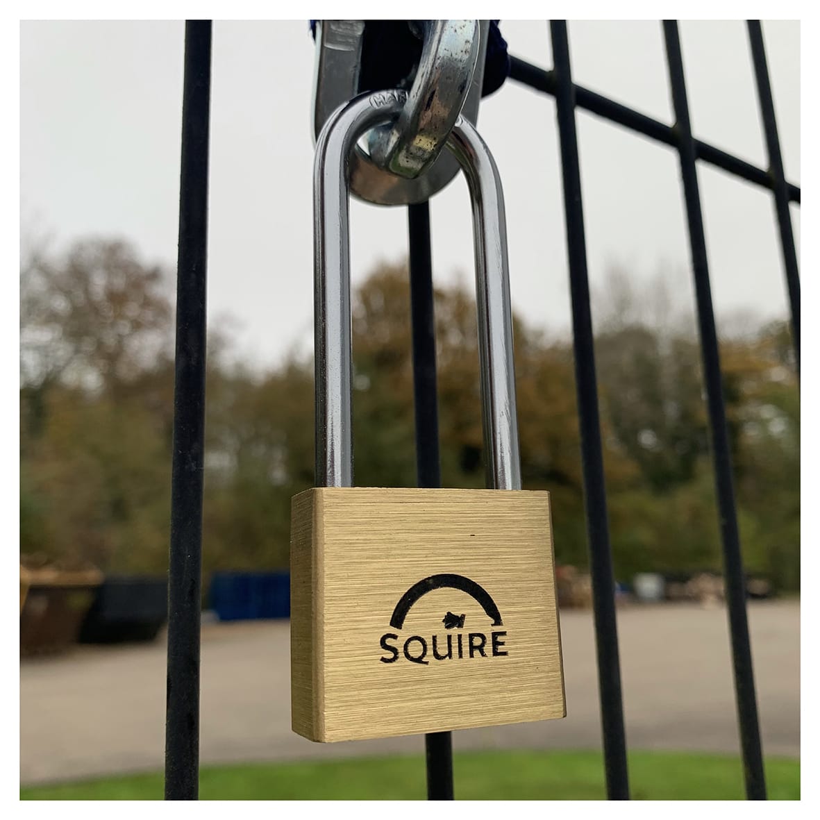 Lion Open Long Shackle Padlock - 40mm Body - 64 x 22.5mm Shackle - Brass - view 6