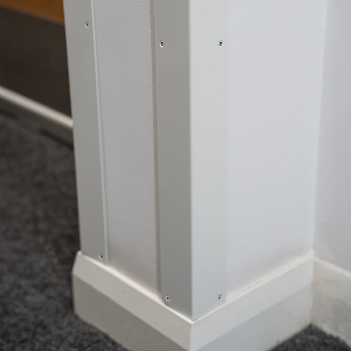 1200mm 430 Stainless Steel Angle - Equal Sided - 50 x 50 x 0.9mm - Matt White - view 2