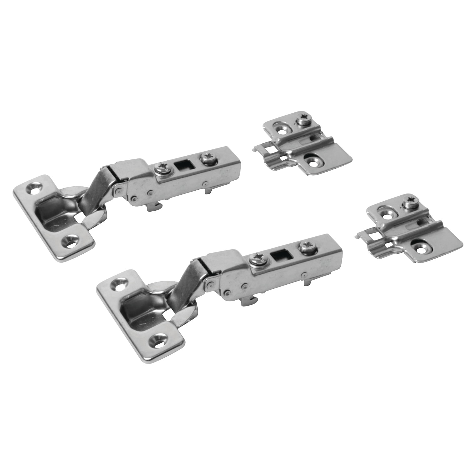 Clip-On Cabinet Hinge - 105° - Half Overlay - Zinc Plated - Pair - view 2