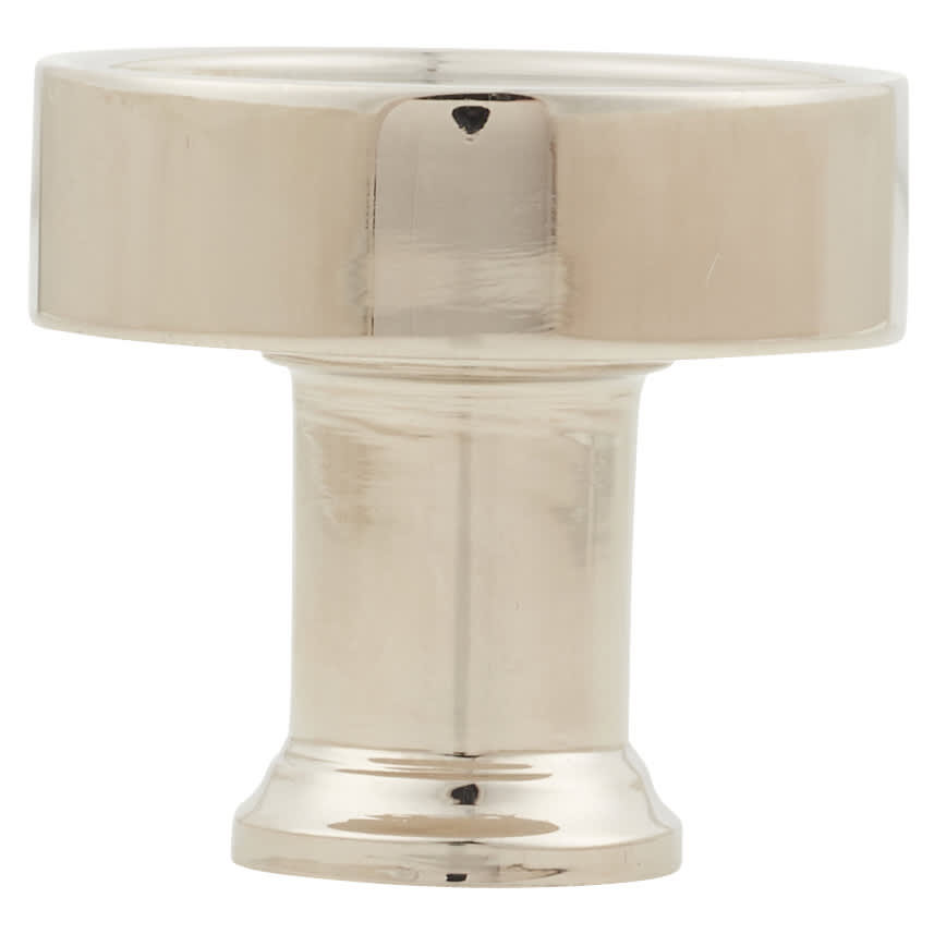 Marcus Florence Round Cabinet Knob - 32mm Diameter - Polished Nickel - view 2