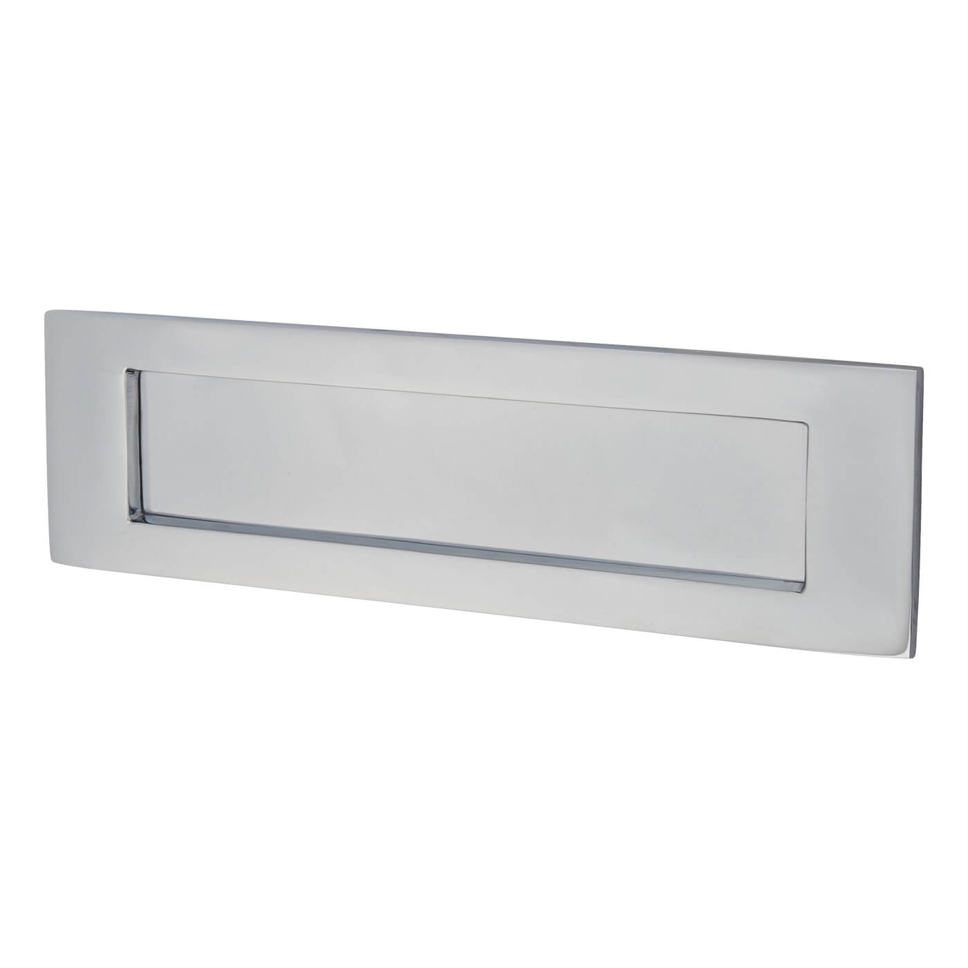 Letter Plate - 254 x 74mm - Polished Chrome - view 2