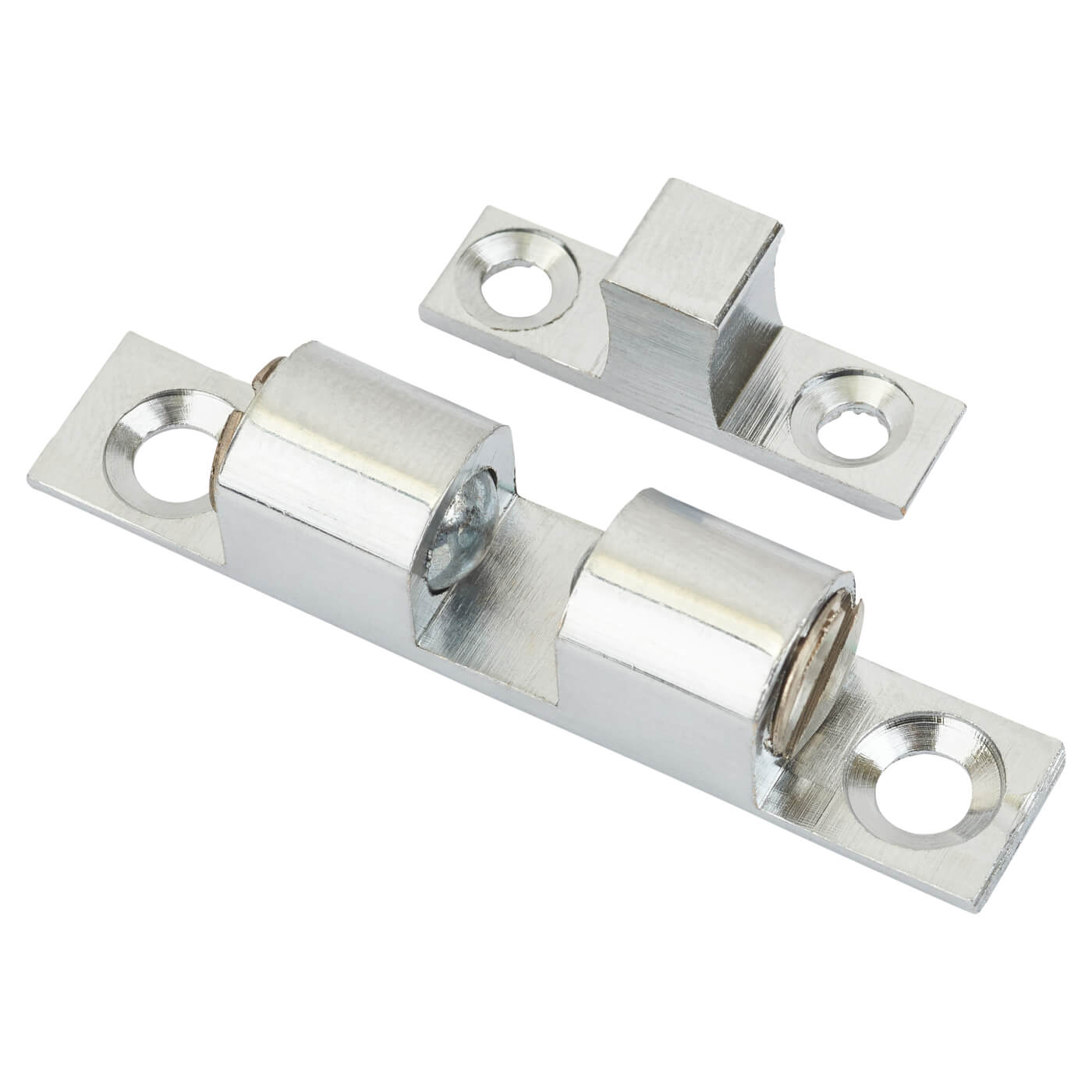Veel-2 Double Ball Roller Catch - 43 x 8 x 11mm - Polished Chrome - Pack of 5 - view 4