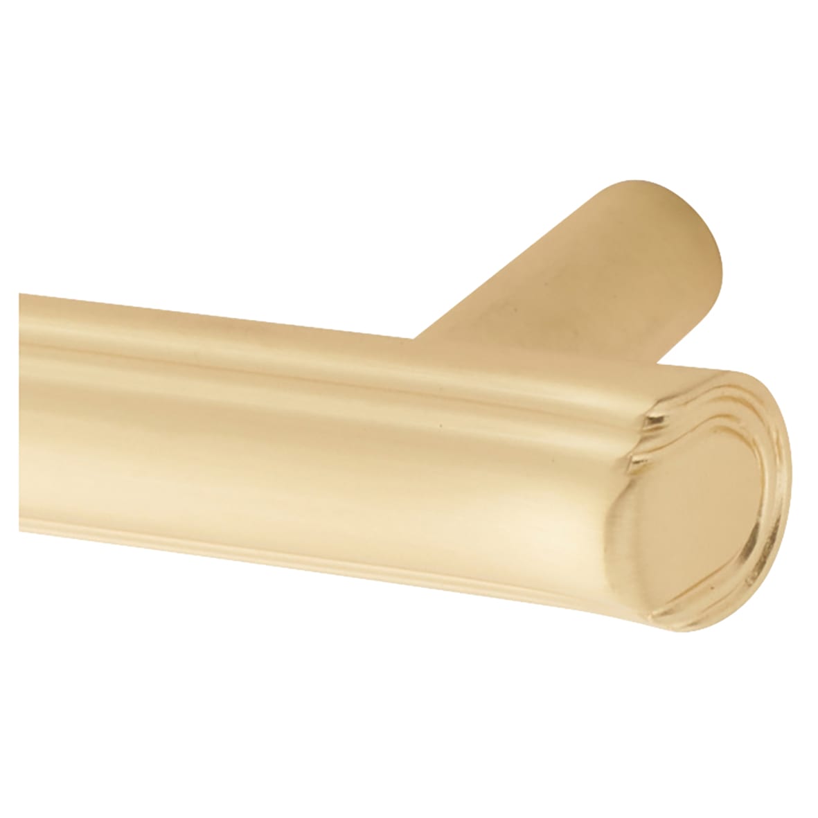 Filton 11mm T-Bar Cabinet Pull Handle - 96mm Centres - Satin Brass - view 2