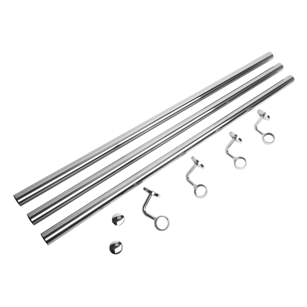 40mm Complete Handrail Kit - 3600mm Length - Polished Chrome - view 3