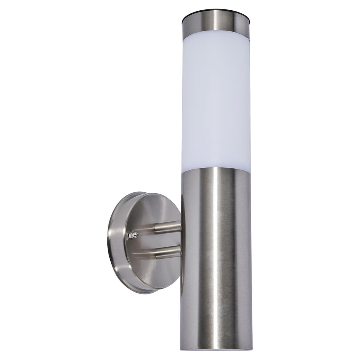 Forum Zink Creswell 0.2W LED Solar Outdoor Up Wall Light - IP44 - 6000K Daylight - Stainless Steel - view 2