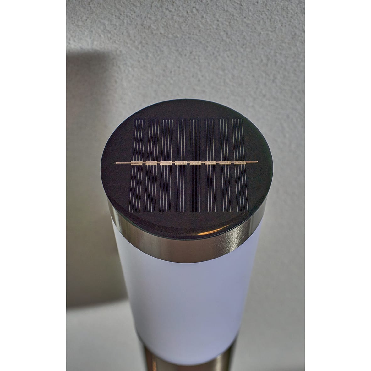 Forum Zink Creswell 0.2W LED Solar Outdoor Up Wall Light - IP44 - 6000K Daylight - Stainless Steel - view 7