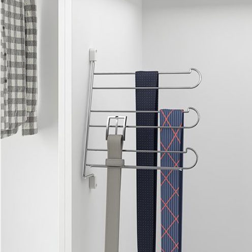 Swivel Belt / Tie Rail - 330 x 225 x 80mm - Chrome - view 2