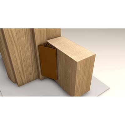 Finger Wizard Half Set - 1950mm Length - Hinge Side Only - Brown - view 2
