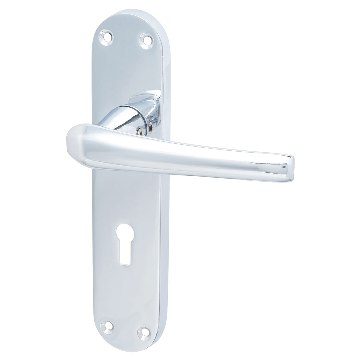Escutcheon - 54mm Diameter - Keyhole - Satin Stainless Steel - view 2